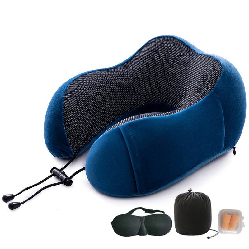 Memory Foam U-shaped Pillow Travel Cervical Pillow - Mubimart