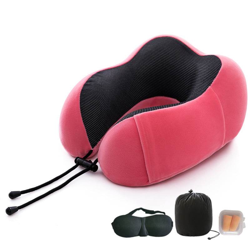 Memory Foam U-shaped Pillow Travel Cervical Pillow - Mubimart