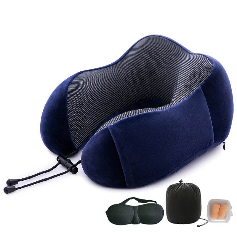 Memory Foam U-shaped Pillow Travel Cervical Pillow - Mubimart