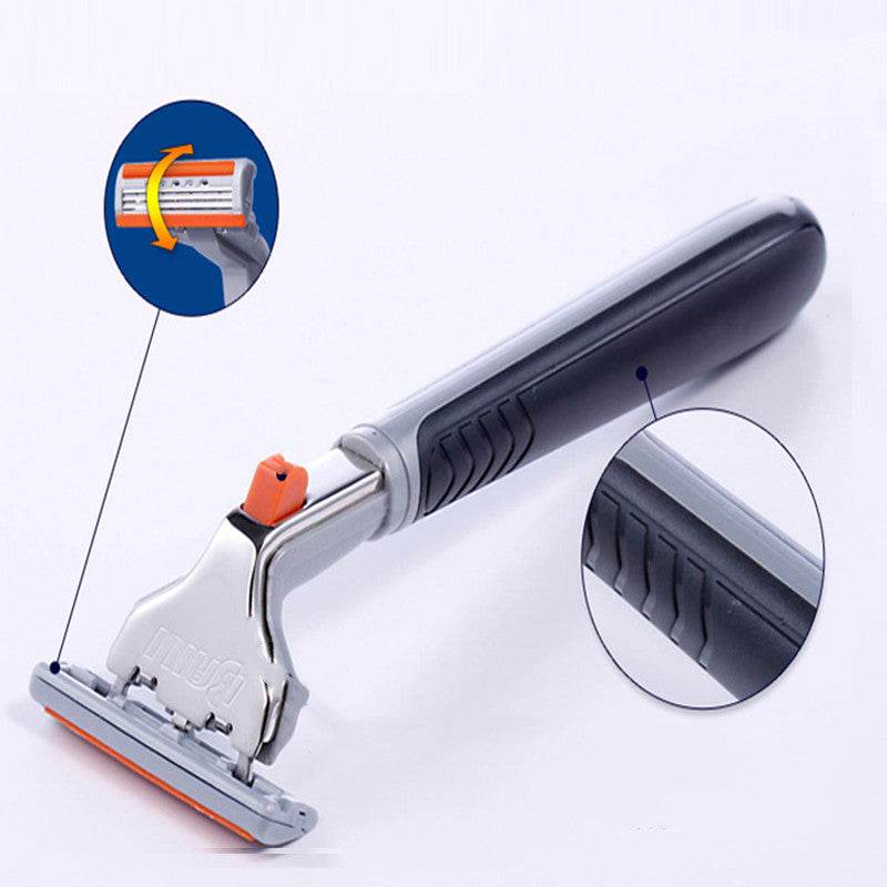 Men Manual Razor 3 Layer Blade Black - Mubimart