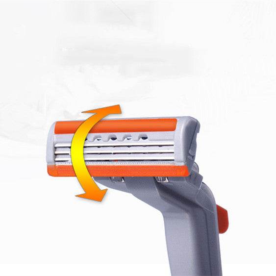 Men Manual Razor 3 Layer Blade Black - Mubimart