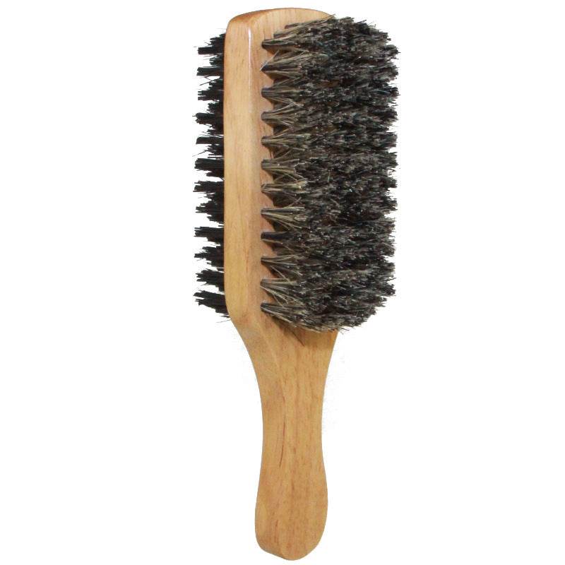 Men's Beard Brush Double-sided Facial Hair Brush Shaving Com - Mubimart