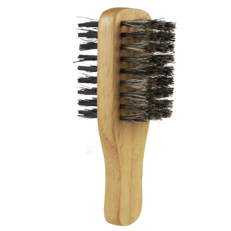 Men's Beard Brush Double-sided Facial Hair Brush Shaving Com - Mubimart