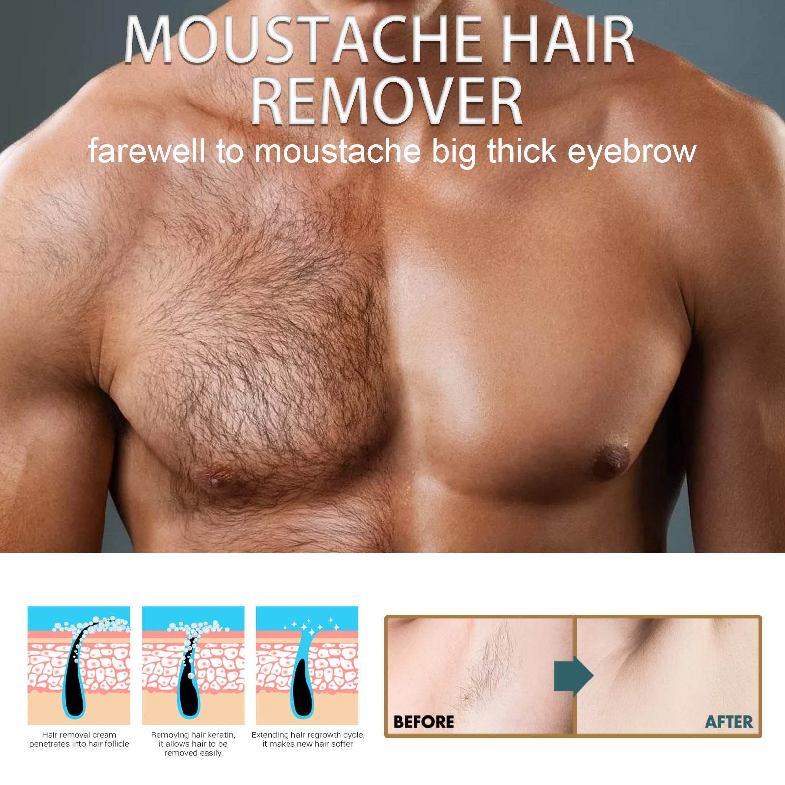 Men's Hair Removal Cream Is Clean And Gentle - Mubimart