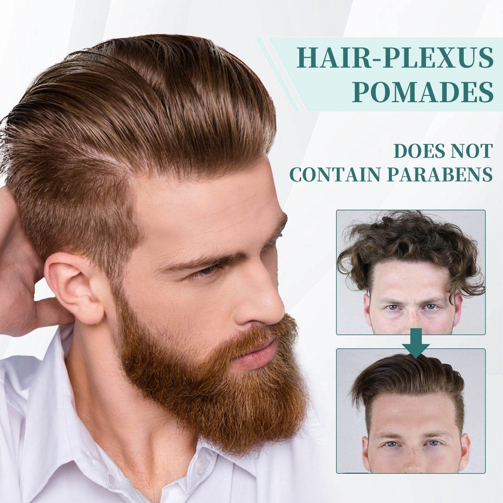 Men's Pomade Anti-frizz Hair Care Moisturizing Gloss - Mubimart