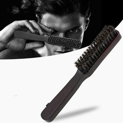 Men's oil head brush and beard styling comb - Mubimart -  