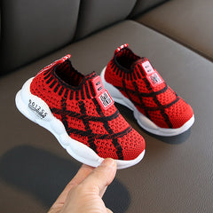 Mesh Sneakers Korean Style Boys And Girls Fly-knit Casual Shoes - Mubimart -  