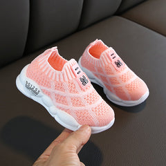 Mesh Sneakers Korean Style Boys And Girls Fly-knit Casual Shoes - Mubimart -  