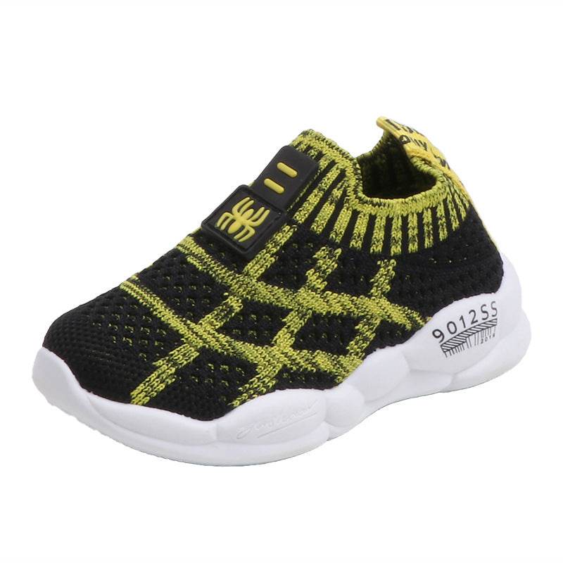 Mesh Sneakers Korean Style Boys And Girls Fly-knit Casual Shoes - Mubimart