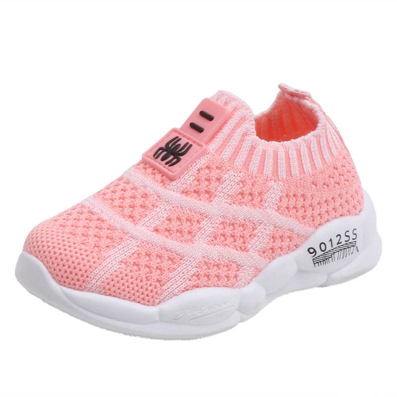 Mesh Sneakers Korean Style Boys And Girls Fly-knit Casual Shoes - Mubimart