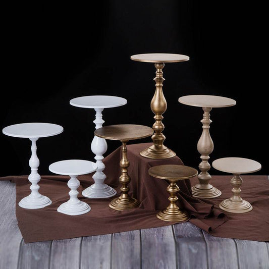 Metal Round Cake Stand Dessert Holder Cupcake Display Rack Birthday Wedding Party Decoration Cake Tools - Mubimart