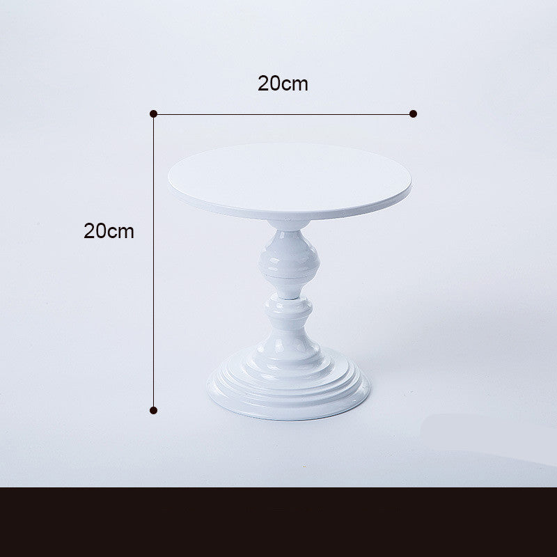 Metal Round Cake Stand Dessert Holder Cupcake Display Rack Birthday Wedding Party Decoration Cake Tools - Mubimart -  