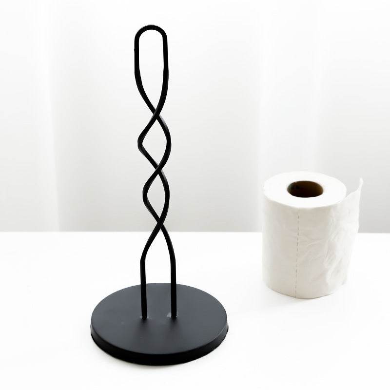 Metal wrought iron desktop paper towel holder - Mubimart