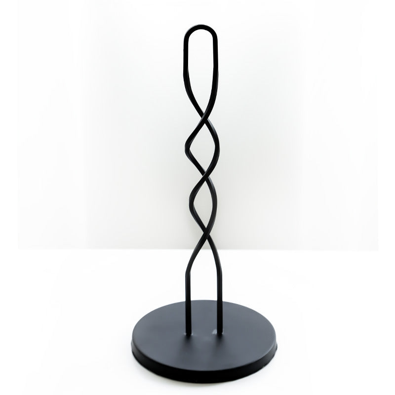 Metal wrought iron desktop paper towel holder - Mubimart -  