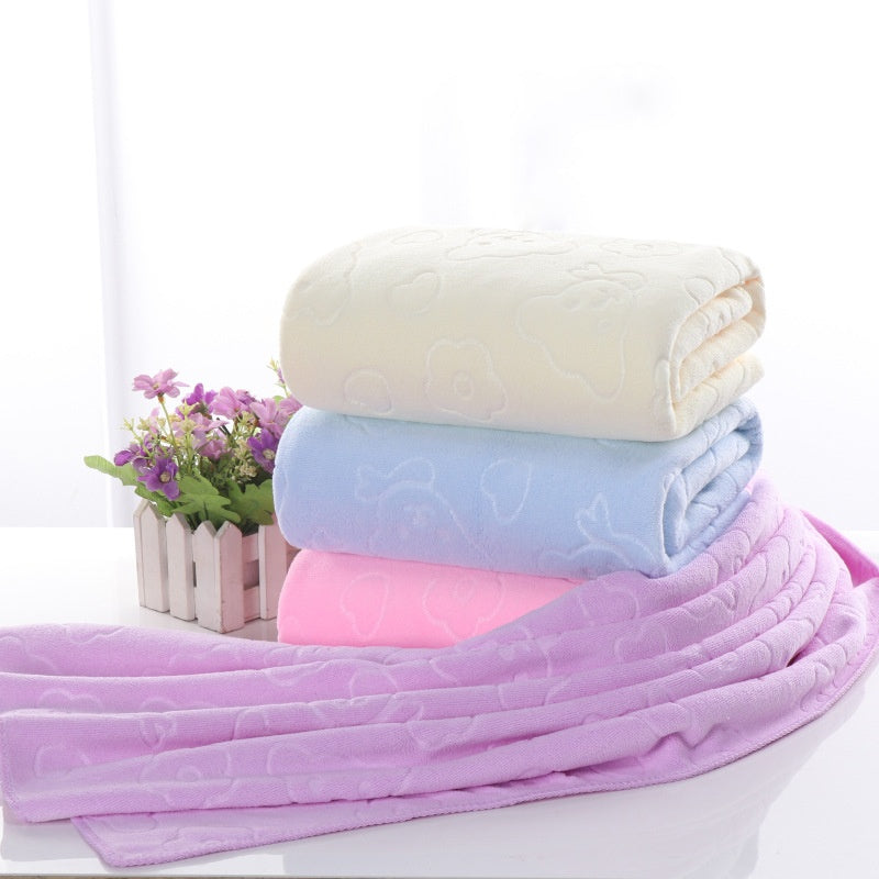 Microfiber Thickened Car Wash Cleaning Towel Beauty Salon Bath Towels - Mubimart -  