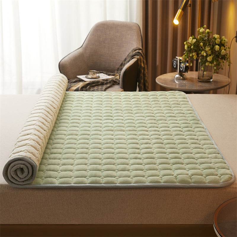 Milk Fiber Quilted Mattress Cushion Home Bed Cushion - Mubimart