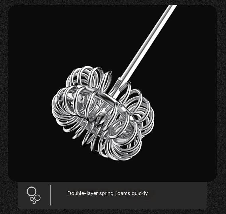 Milk Frother Egg Beater Coffee Frother Household Electric Milk Stirring Battery Handheld Blender - Mubimart