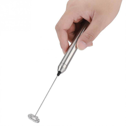 Milk Frother Stainless Steel Electric Milk Frother with Brac - Mubimart