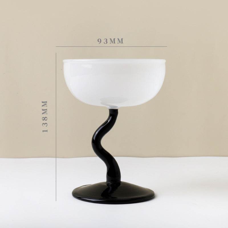 Milk Tea Milkshake Dessert Glass Cup Goblet Pudding Ice Cream Bowl Ice Cream Cup - Mubimart