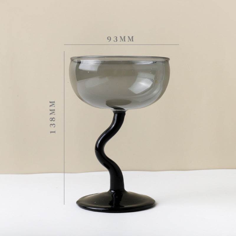 Milk Tea Milkshake Dessert Glass Cup Goblet Pudding Ice Cream Bowl Ice Cream Cup - Mubimart