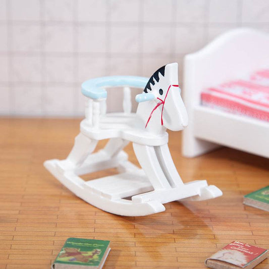 Mini Doll House Dollhouse Furniture Accessories Pocket Children's Room Rocking Horse Wooden Crafts Decoration - Mubimart