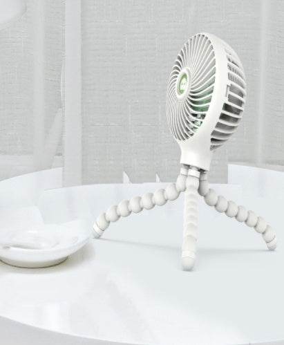 Mini Electric Fan Octopus Foldable Usb Charging Handheld Fan - Mubimart