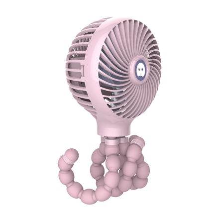 Mini Electric Fan Octopus Foldable Usb Charging Handheld Fan - Mubimart