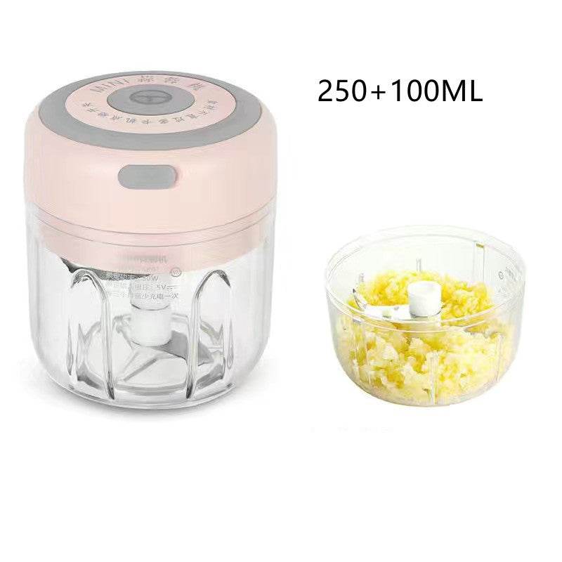 Mini Electric Garlic Chopper USB Charging Ginger Masher Machine Sturdy Durable Chili Vegetable Crusher Kitchen Tool - Mubimart