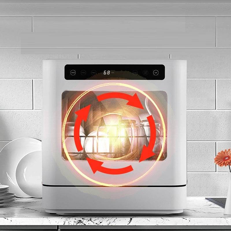 Mini Embedded Household Full-automatic High-temperature Drying Disinfection 110V Dishwasher - Mubimart