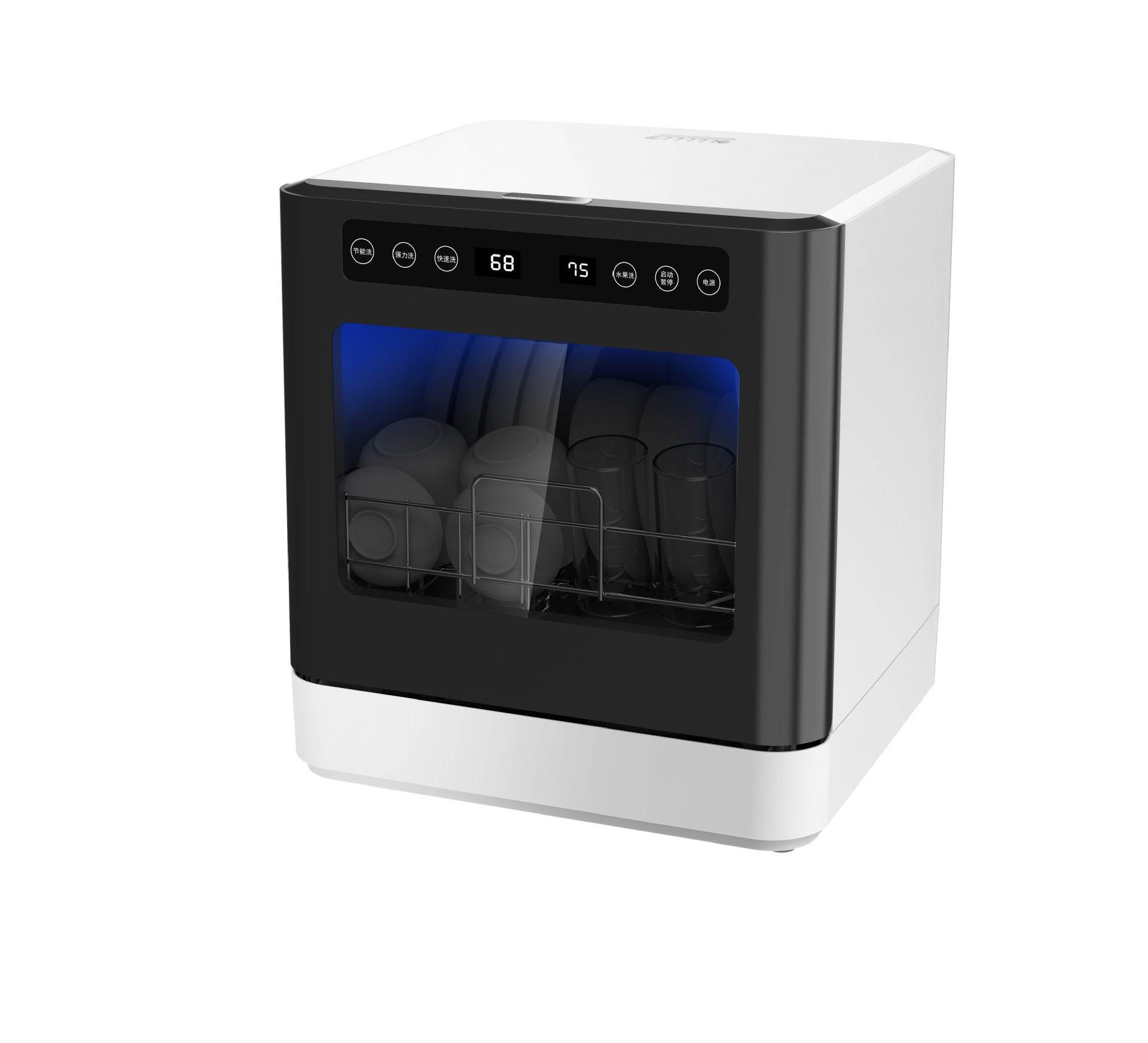 Mini Embedded Household Full-automatic High-temperature Drying Disinfection 110V Dishwasher - Mubimart