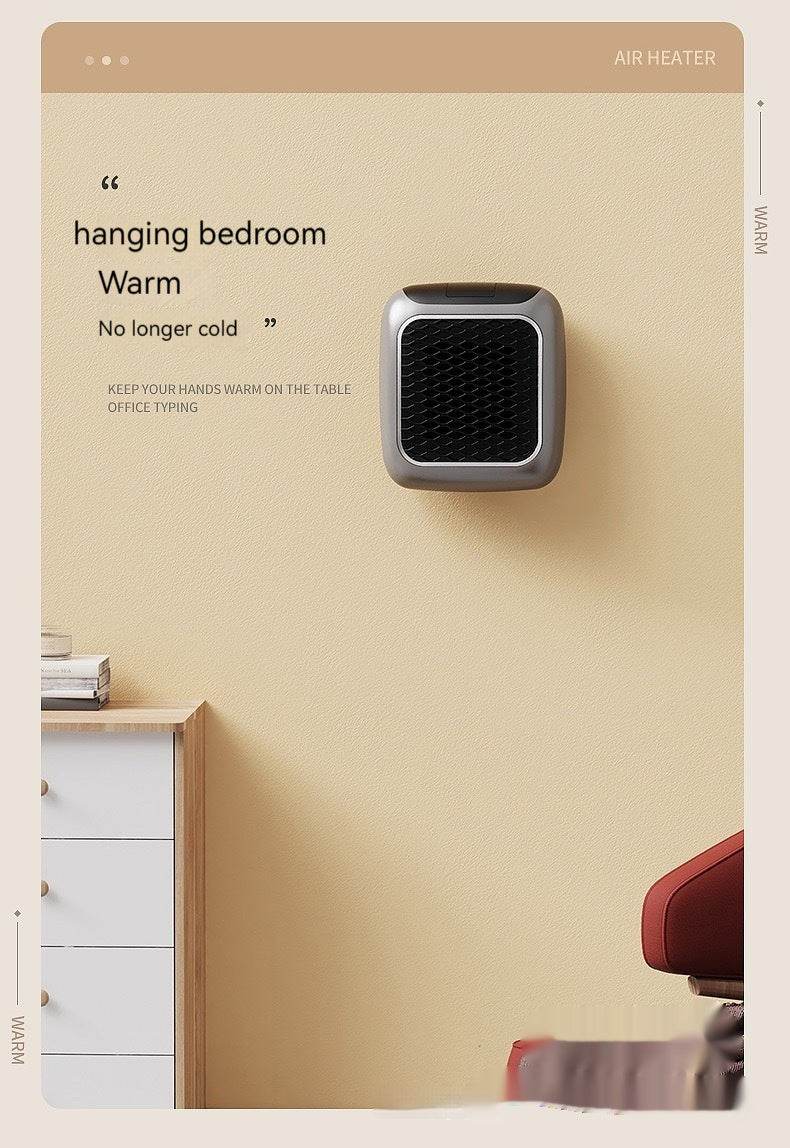 Mini Fan Heater Wall-mounted Dormitory Warm Artifact - Mubimart