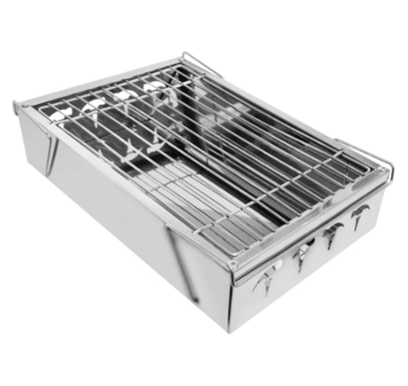 Mini Household Charcoal Barbecue Grill Outdoor Folding Portable - Mubimart -  