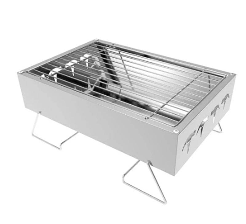 Mini Household Charcoal Barbecue Grill Outdoor Folding Portable - Mubimart