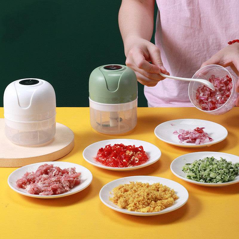 Mini Household Electric Garlic Masher Cooking Machine - Mubimart