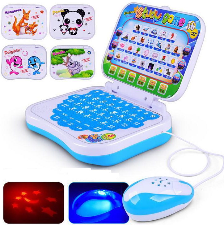 Mini PC English Learning Machine Computer Laptop Baby Children Educational Game Toy Electronic Notebook Study Music Toys Gifts - Mubimart - Learning Toys 