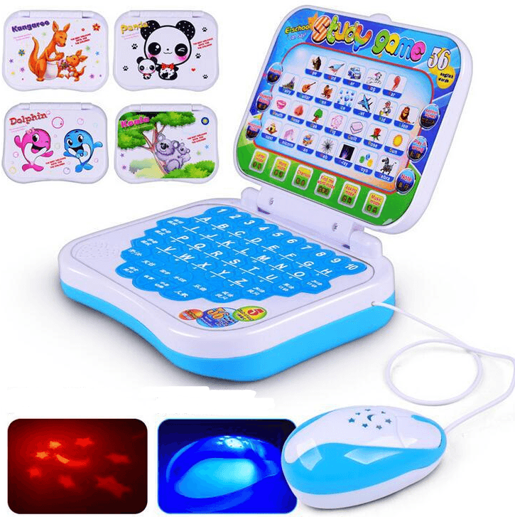 Mini PC English Learning Machine Computer Laptop Baby Children Educational Game Toy Electronic Notebook Study Music Toys Gifts - Mubimart