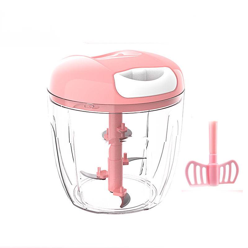 Mini Powerful Meat Grinder Garlic Press Ginger Grinding Vegetable Cutter Hand-power Food Chopper Mincer Mixer - Mubimart