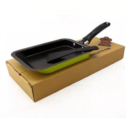 Mini Rectangular Japanese Non-stick Fry Pan Pan Egg Roll Kitchen Tool - Mubimart