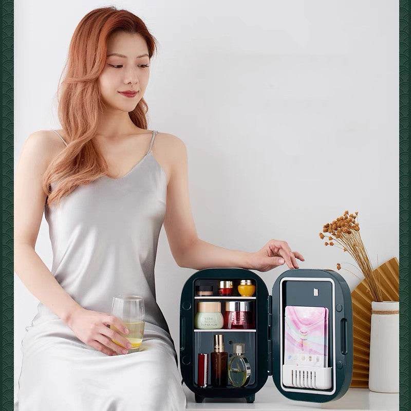 Mini Refrigerator 110v Beauty Mirror Car Home Refrigeration Small - Mubimart