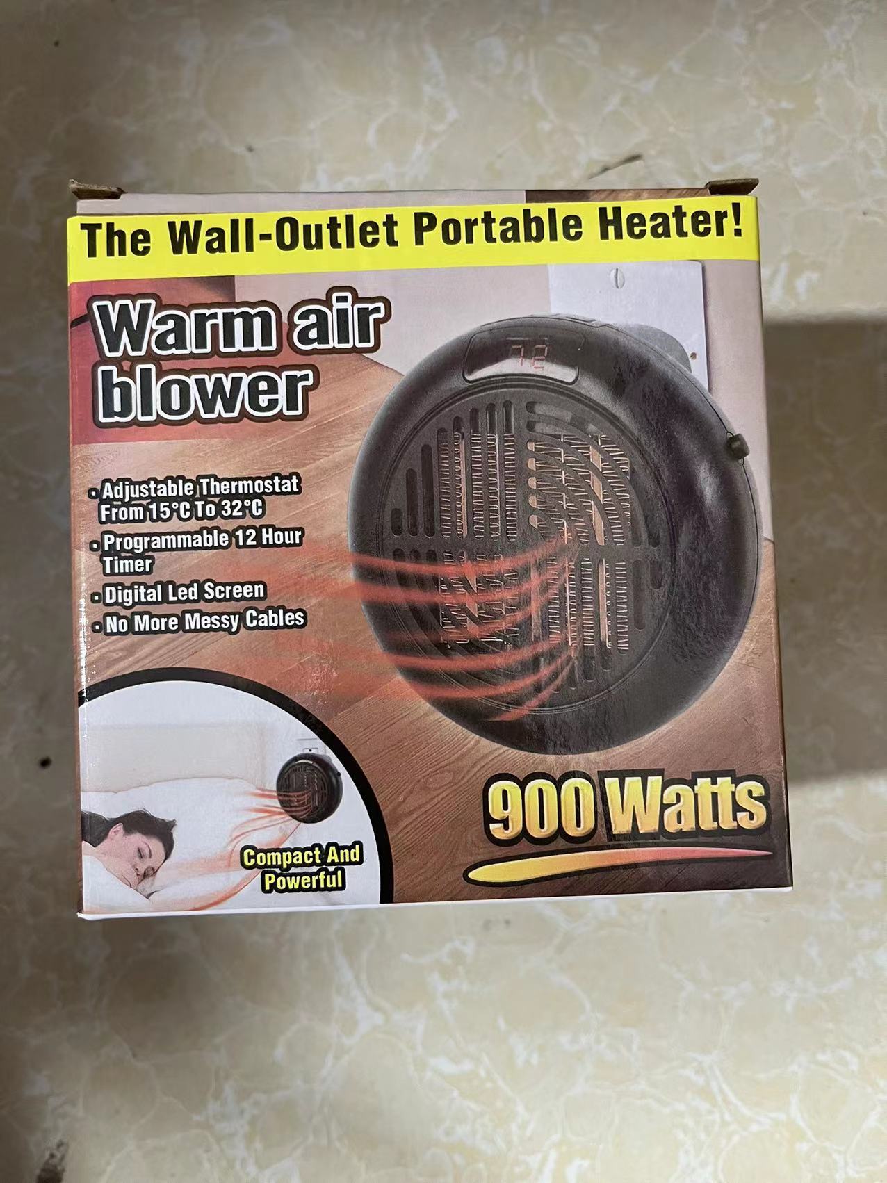 Mini Small Home Wall-mounted Round Heater - Mubimart -  