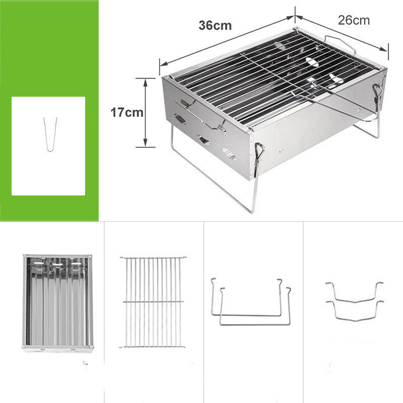 Mini Small Outdoor Charcoal Grill Tool - Mubimart -  