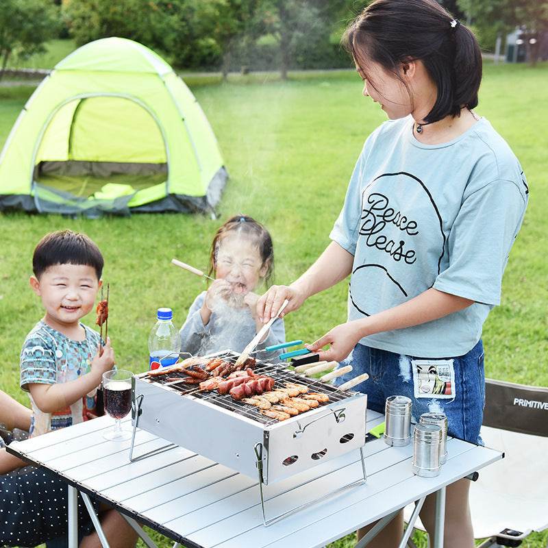 Mini Small Outdoor Charcoal Grill Tool - Mubimart