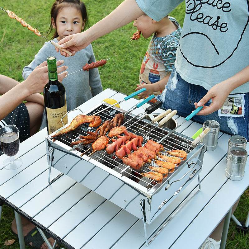 Mini Small Outdoor Charcoal Grill Tool - Mubimart
