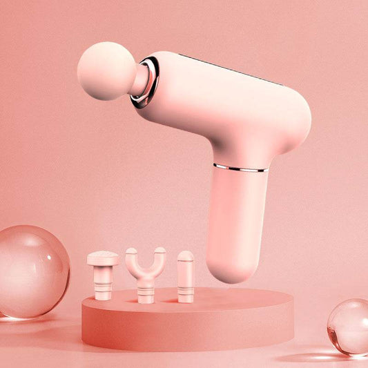 Mini USB Muscle Massage Gun Percussive Deep Tissue Massage Gun Girls Body Neck Pain Massager Fascia Gun - Mubimart