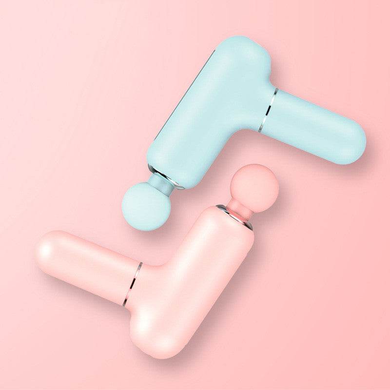 Mini USB Muscle Massage Gun Percussive Deep Tissue Massage Gun Girls Body Neck Pain Massager Fascia Gun - Mubimart