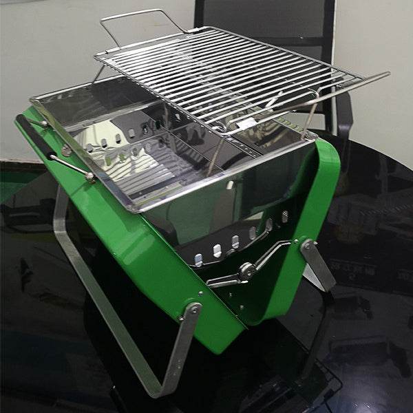 Mini barbecue grill outdoor folding portable 2 people small - Mubimart