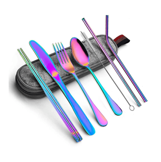 Minimalist stainless steel set - Mubimart