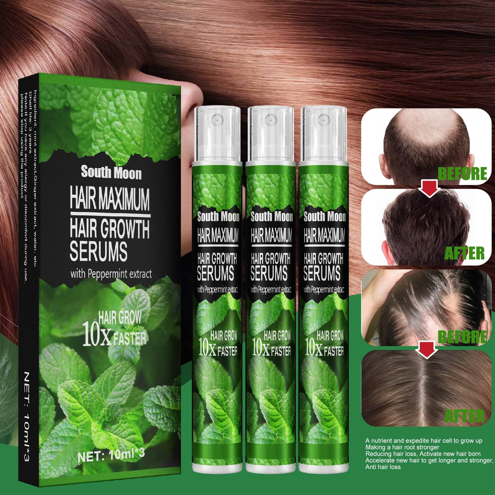 Mint Nutrition Nourishing Hair Growth Spray - Mubimart