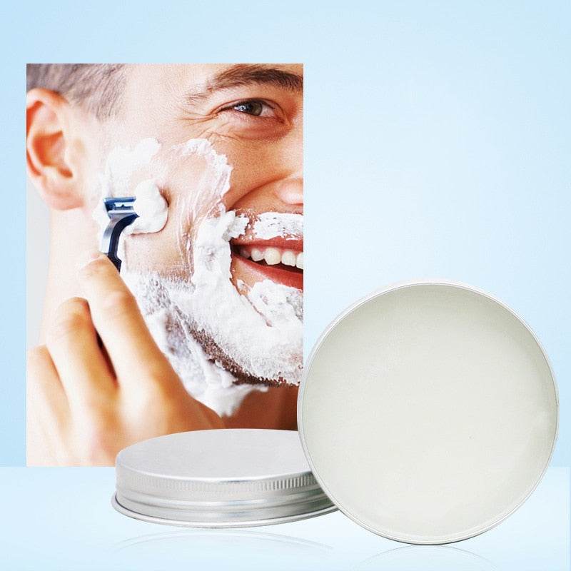 Mint Scented Men's Shaving Soap Shaving Cream Aluminum Boxed Foam Rich Gentle Handmade Shave Soap Shave Beard Cream - Mubimart