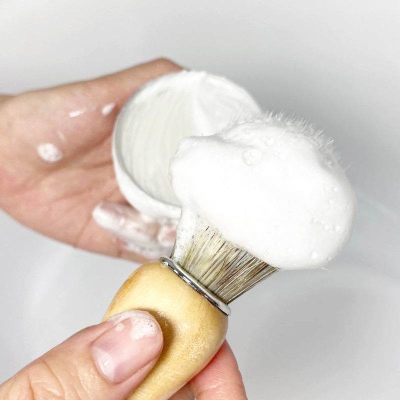 Mint Scented Men's Shaving Soap Shaving Cream Aluminum Boxed Foam Rich Gentle Handmade Shave Soap Shave Beard Cream - Mubimart